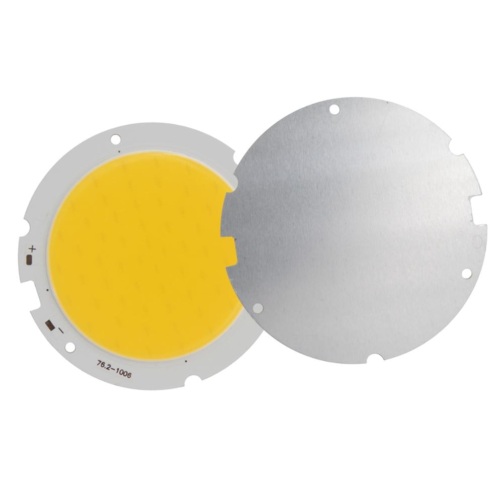 20W 24W 30W 40W LED COB Module LED COB Round Panel DC 12V 400mA 76mm PCB 60mm Emitting Area Warm Natural White