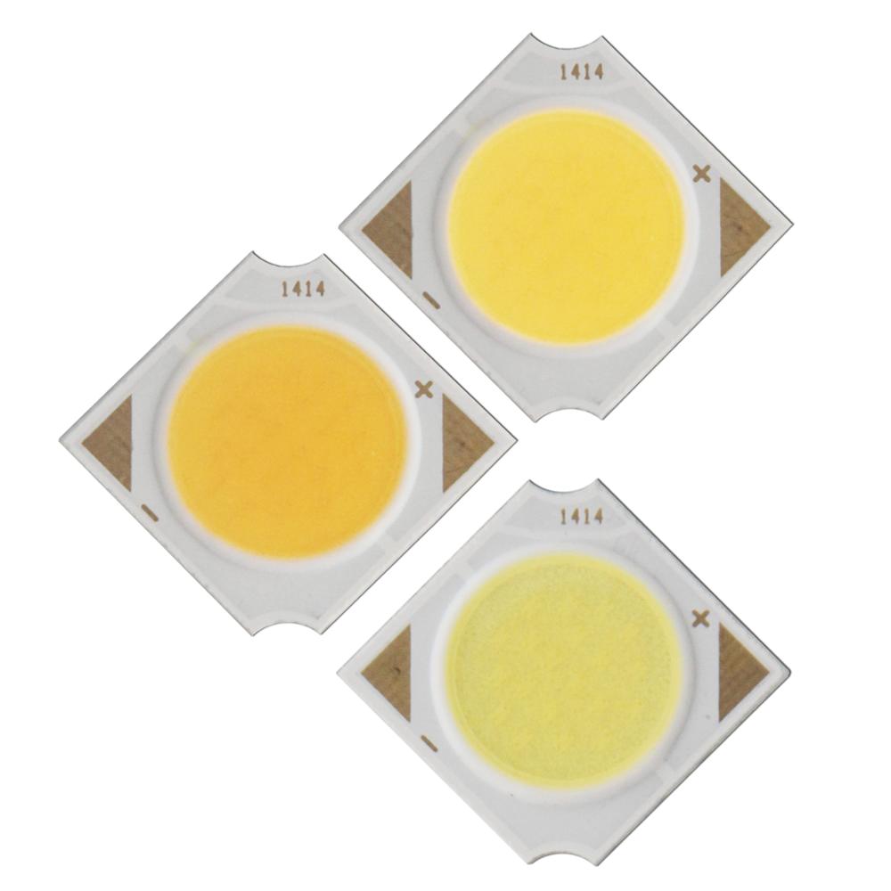 3W/5W/7W/10W/12W Square LED COB Light 14*14mm PCB 11*11mm Emitting Area Warm / Natural White/ White 