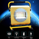 100W Recharge Portable LED Floodlight Lithium 18650 Battery 2400LM Outdoor Working Light