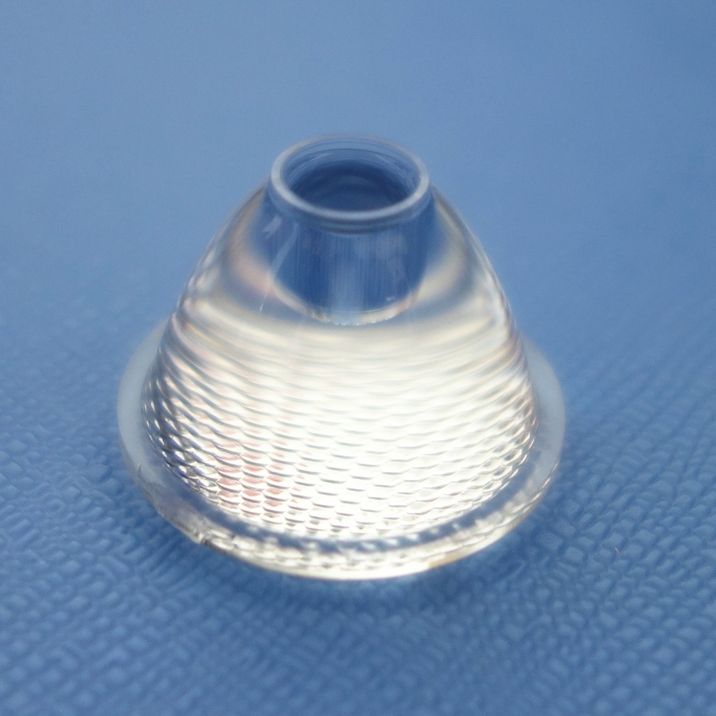 19.3mm Diameter LED Lens 60 Degree Flat Honeycomb For CREE XPE Series