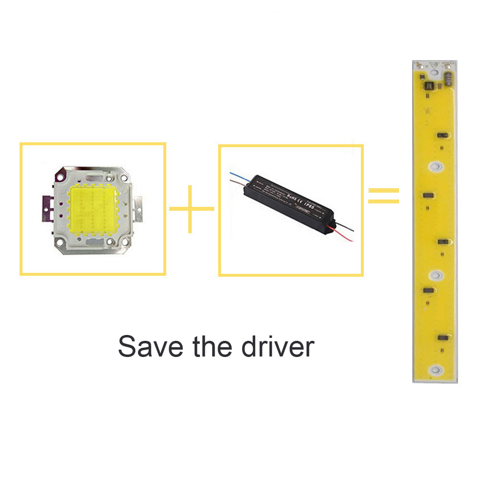 30W 50W 80W LED Light COB Chip Lodine Tungsten Light Driverless AC 110V/220V Emitting White/Warm White