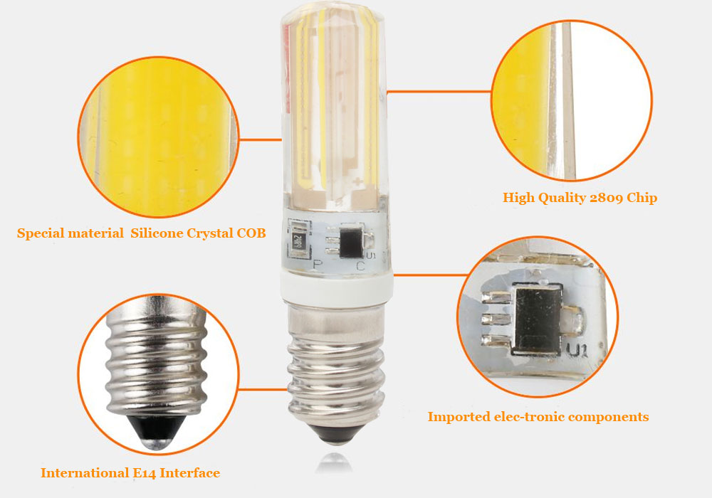 4W 5W 7W G4 G9 E14 COB LED Halogen Bulb AC220V/DC12V Home Light LED Silica Gel Lamp