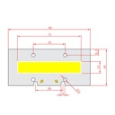 50W 110x40mm Led Cob Chip Diode Driverless AC 220V Warm White 380-840nm for Flood Light Plant Grow Full Spectrum