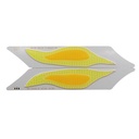 7W 1 Pair LED COB Light Module 205*35mm DC 12V Double Color White + Yellow