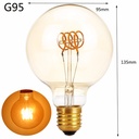 4W 6W 8W E27 G125 G95 G80 A60 T30 LED Edison Bulb 220V Home Light LED Filament Light Bulb