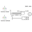 F10 10mm Water Clear RGB LED Common Anode Common Cathode Tri-Color Emitting Diodes