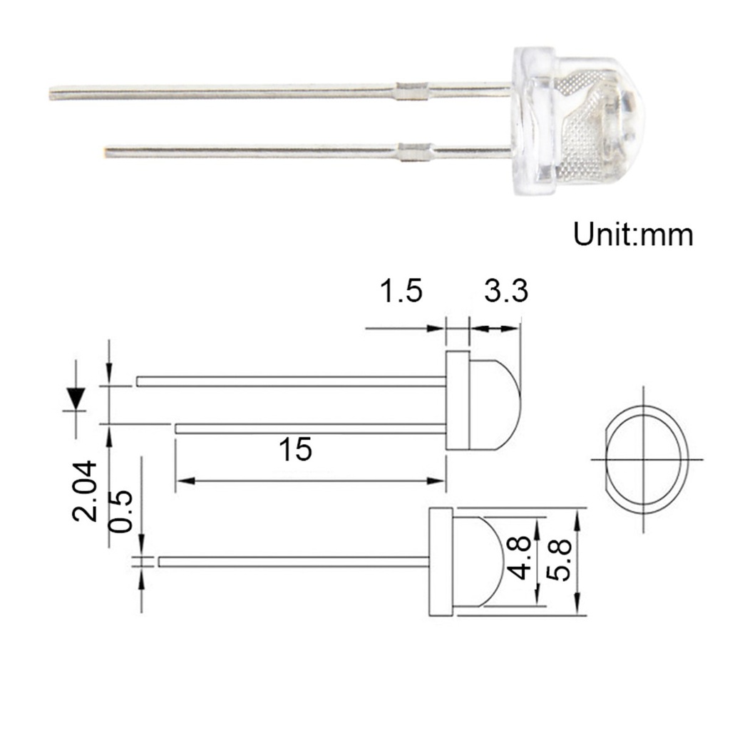 F5 5mm Fast/Slow RGB Flash LED Straw Hat Water Clear Red Green Blue Rainbow Multi Color Light Emitting Diode