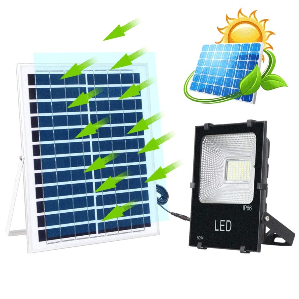  20W 30W 50W 100W 2835 SMD LED Solar Flood Light with Remote Control