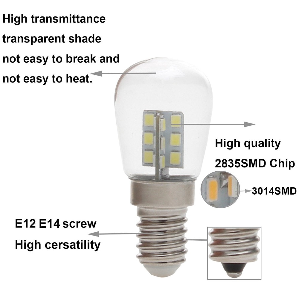 4W E14 2835 SMD LED Edison Bulb AC220V Home Light LED Filament Light Bulb