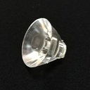 22mm Diameter LED Lens Flat Water Clear Lens With Post For CREE 3535 