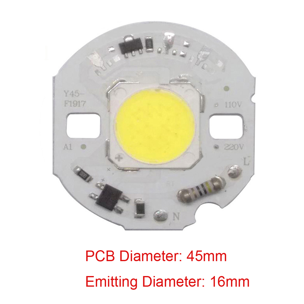 10W 15W 18W 24W High Power Driverless LED Light COB Chip Emitting White/Warm White