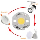 10W 15W 18W 24W High Power Driverless LED Light COB Chip Emitting White/Warm White