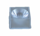 21mm LED Lens Waterproof Flat Strip Lens 8*60 /6*75 Degree For SMD 3535/3030 LED 