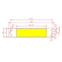  5W LED COB Light Bar Module 6-9V 830mA Warm White/ White 100*20mm