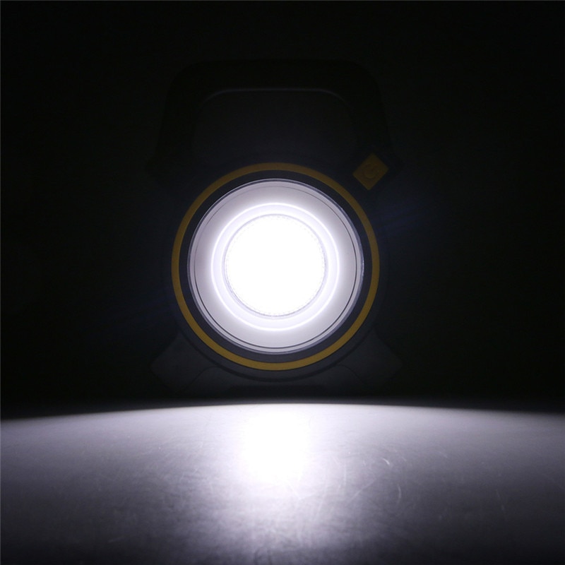 15W Recharge Portable COB LED Floodlight 18650 Battery Work Light For Outdoor Lighting