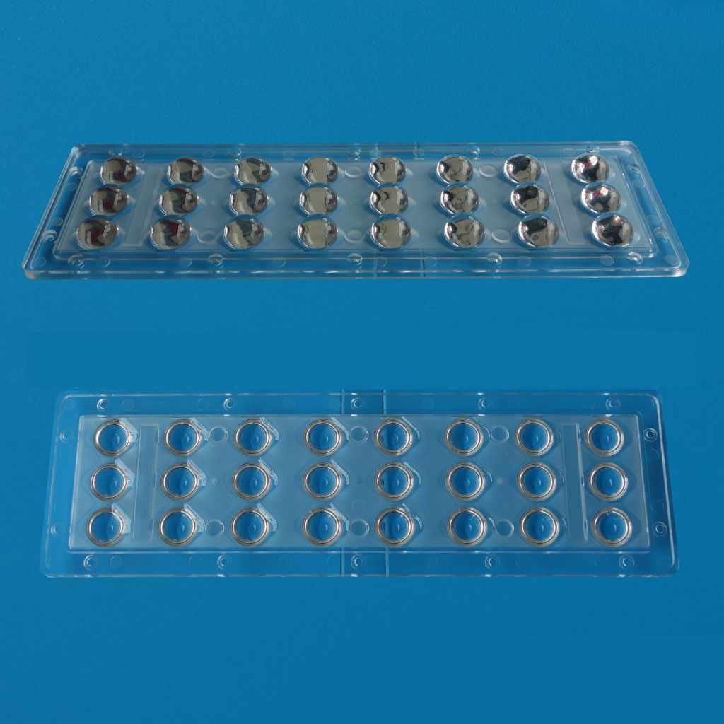257x80mm LED Module Lens 3x8 pcs Convex Street Lamp Lens