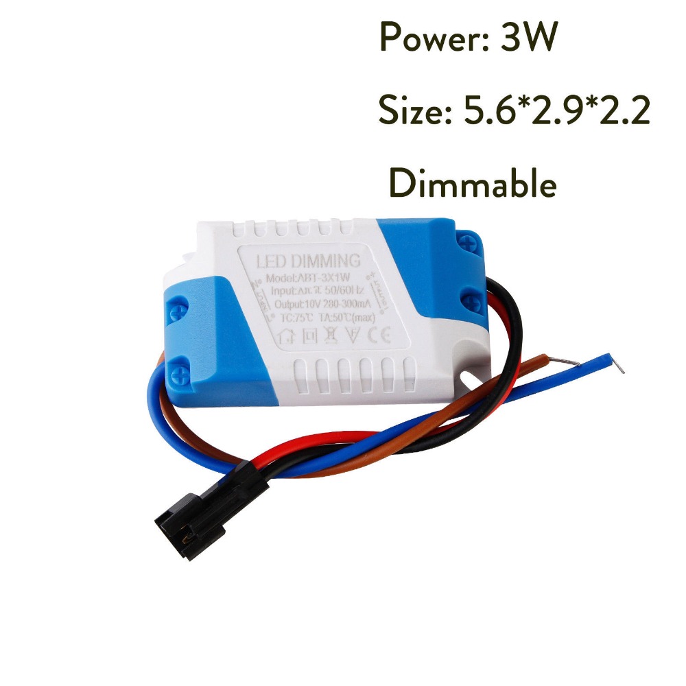 Dimmable Power LED Driver 3W 5W 7W 8-10W 15W 15-24W Power Supply Transformer 300mA