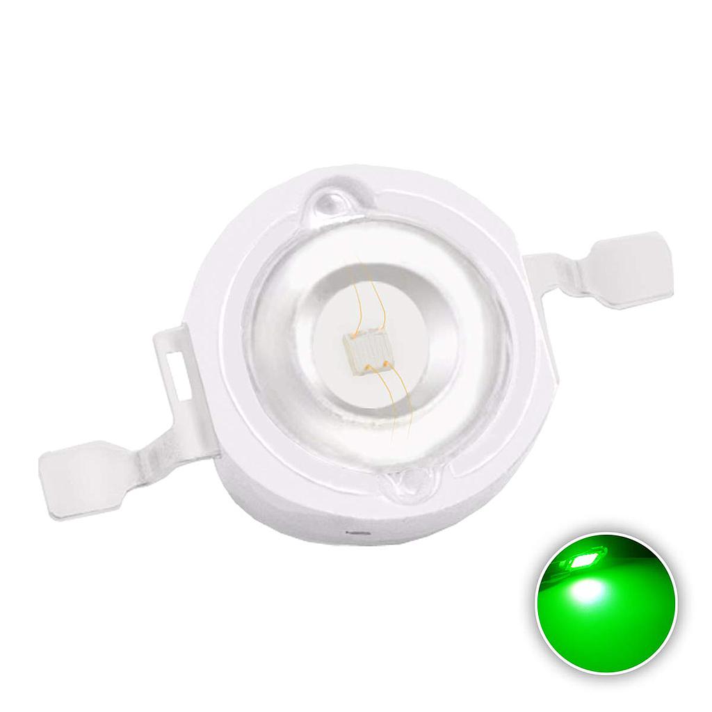 1W High Power LED Green 520-525nm