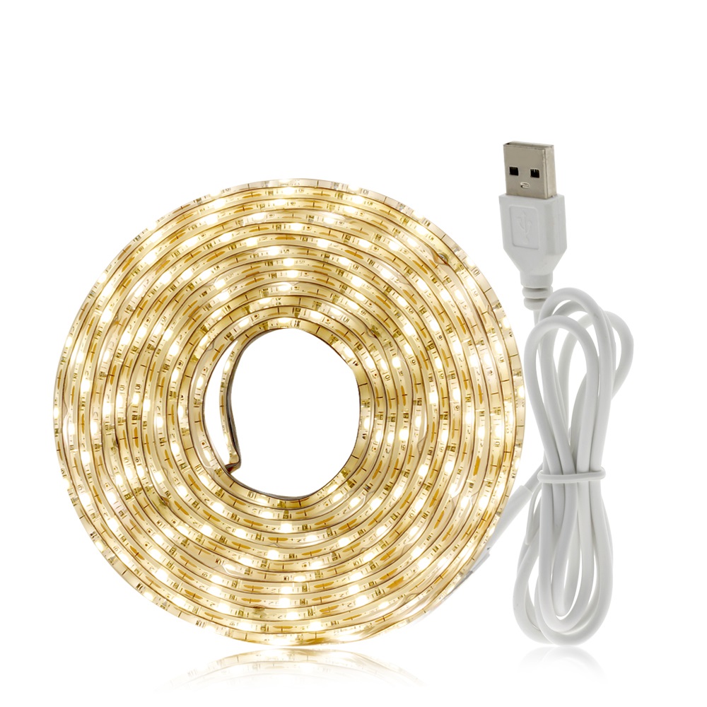5V 2835 SMD USB Flexible LED Strip Emitting Warm White / White
