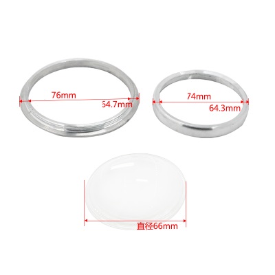 66 /78 /100mm Optical Glass LED Lens + Waterproof Pressure Silicone Ring + Stainless Steel Fixing Bracket fit for 50/100/ 200W High Power LED