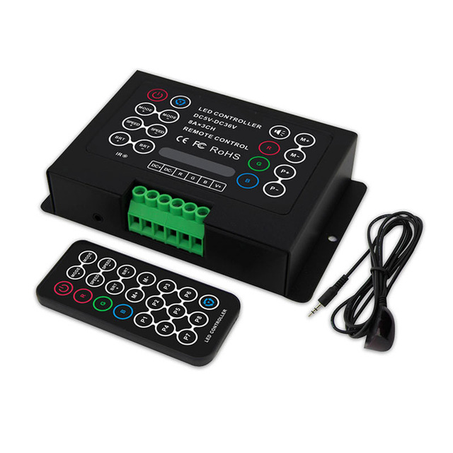 8A Constant Voltage 21 Key RGB IR Remote Controller for LED RGB Lights