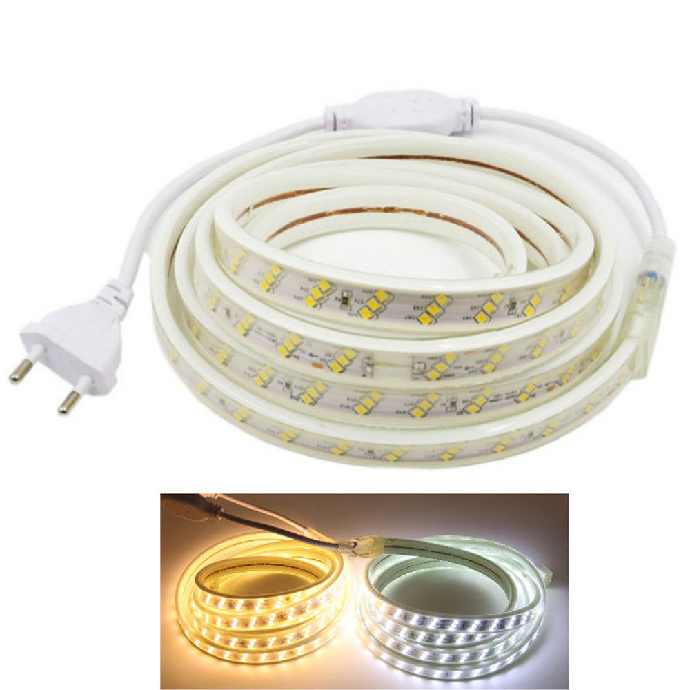 AC 220V 2835 SMD LED Flexible Strip 180LEDs/m Three Row Emitting White/Warm White/Netural White