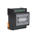 AC90-240V 3CH Output Guide Rail Type DMX Triac Dimmer with Digital Tube Display