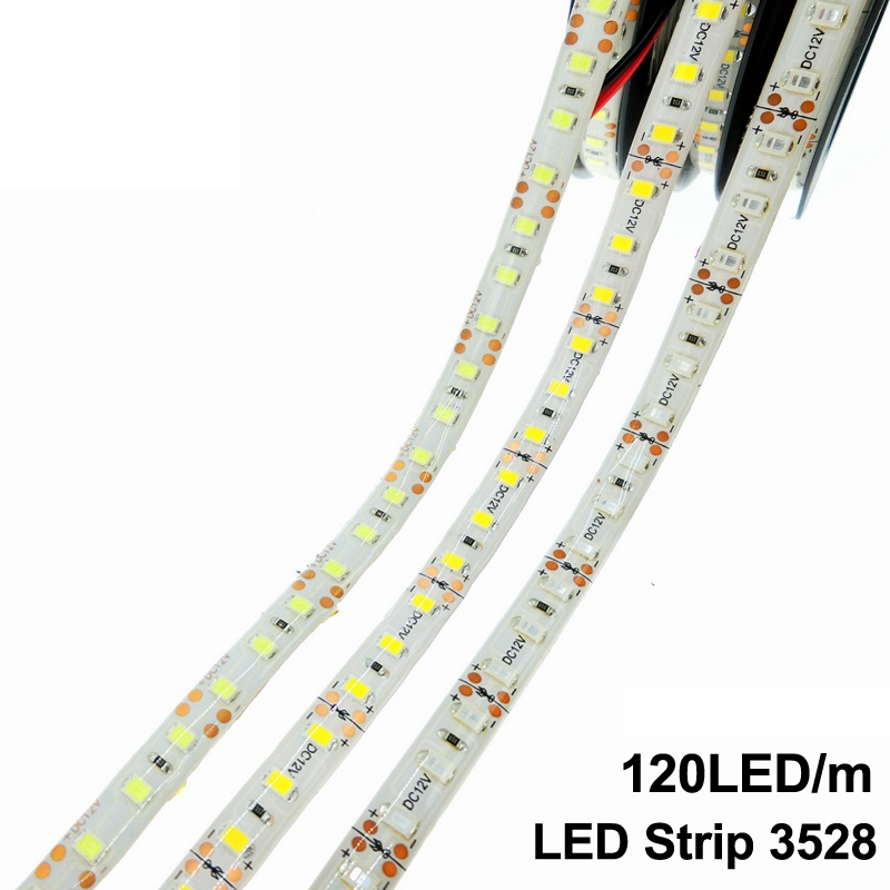 DC 12V 3528 SMD Flexible LED Strip 120LEDs/m Waterproof IP65
