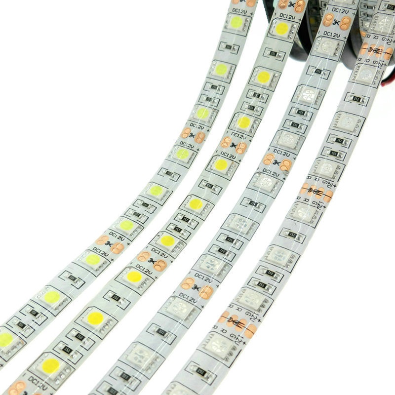 DC 12V 5050 SMD LED Flexible Strip 60LEDs/m Waterproof IP20/IP65 Emitting White/Warm white/Blue/Green/Red/RGBW