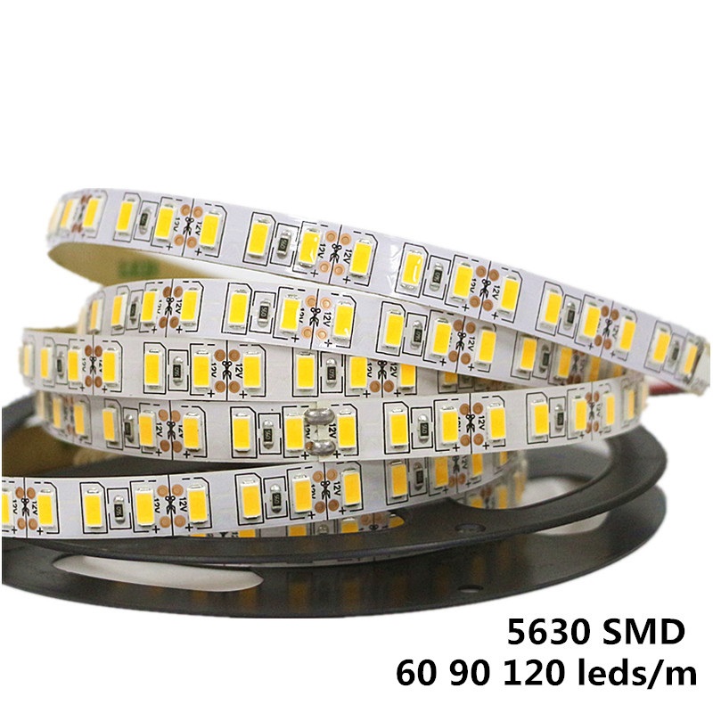 DC 12V 5630 SMD LED Flexible Strip 90 LEDs/m Waterproof IP20/IP65/IP67 Emitting White/Warm White/Red/Green/Blue