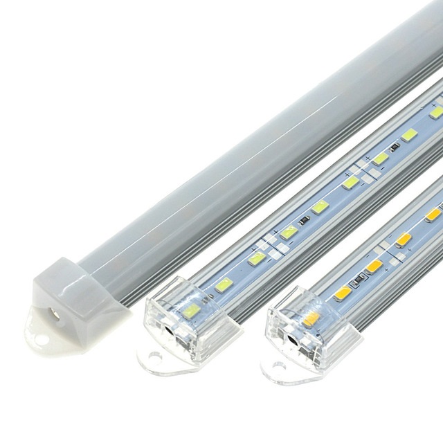 DC12V SMD 5730 Rigid LED Light Bars 50cm with U Aluminium Shell + PC Cover lot(5 pcs)