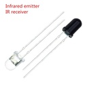 F5 5mm 850nm 940nm IR Emitter LED Diode Lights Night Vision Camera/ 940nm IR Receiver LED Diode  lot(100 pcs)