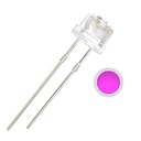 F5 5mm Straw Hat Transparent LED Diode Lights DC 2V 20mA lot(100 pcs)