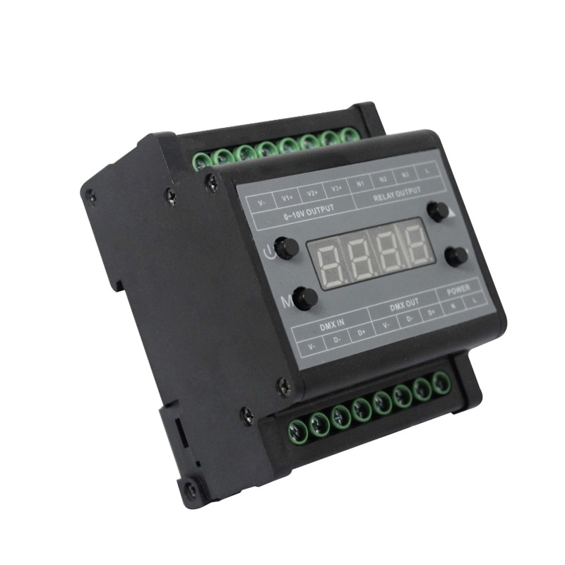 High Voltage AC90-240V 3 Channel LED DMX Output 0-10V Dimmer