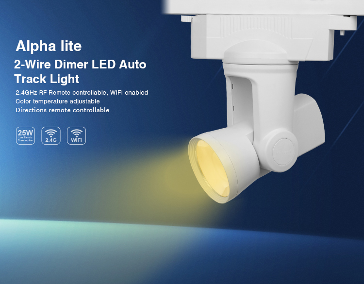 Mi.Light AL1/AL2/AL3/AL4/AL5/AL6 25W 2-wire/4-wire Dimmer/Dual White/RGBW 99 Groups LED Auto Track Light