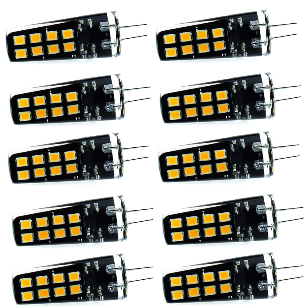  3W G4 2835 SMD Halogen Bulb AC/DC12-24V Home Light LED Silica Gel Lamp lot(10 pcs)