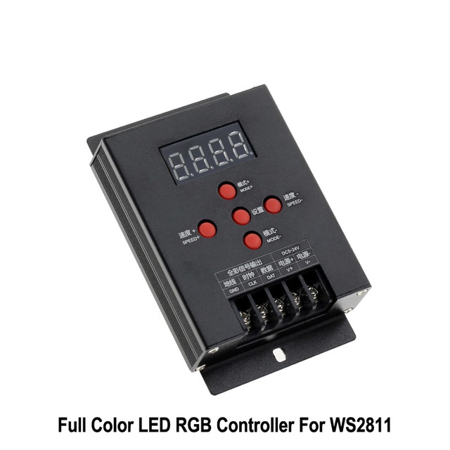 T-500 Model WS2811 WS2801 LPD6803 2812B Full color Mini Intelligent LED RGB Controller Magic Dream Color RGB LED Strip Tape
