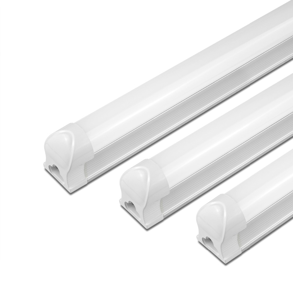 T8 LED Integrated Tube Light 0.6m/0.9m/1.2m/1.5m AC 160V-260V Emitting White/Warm White 