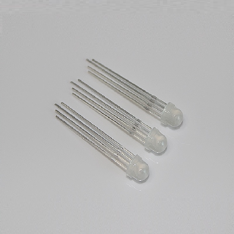 F5 5mm Straw Hat Diffused RGB LED Common Anode Common Cathode Tri-Color Emitting Diodes lot(100 pcs)