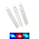 F5 5mm Water Clear RGB LED Common Anode Common Cathode Tri-Color Emitting Diodes lot(100 pcs)