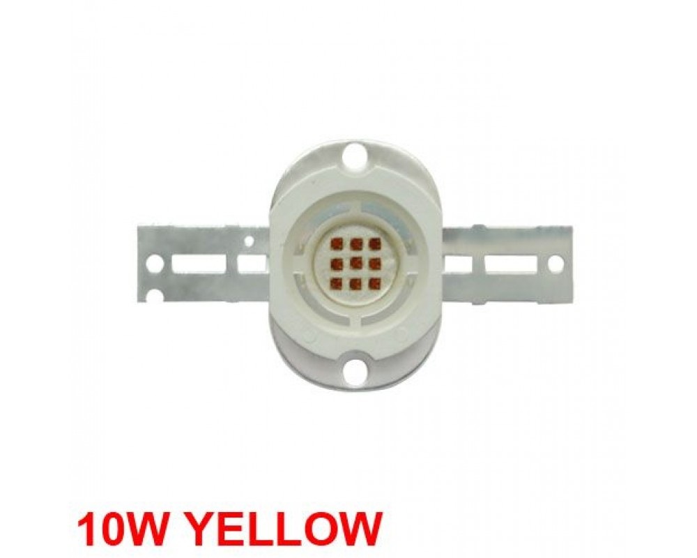 10W High Power LED Emitter Orange/ Amber/ Yellow/ Golden Yellow/ Pink / Full Spectrue Round Shape