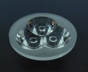 35mm Diameter LED Module Lens 3 LEDs 15° 45° Flat Water Clear/Matte Lens