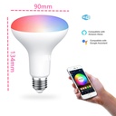 WIFI Smart LED Light Bulbs E27 8W R95 RGB White Color