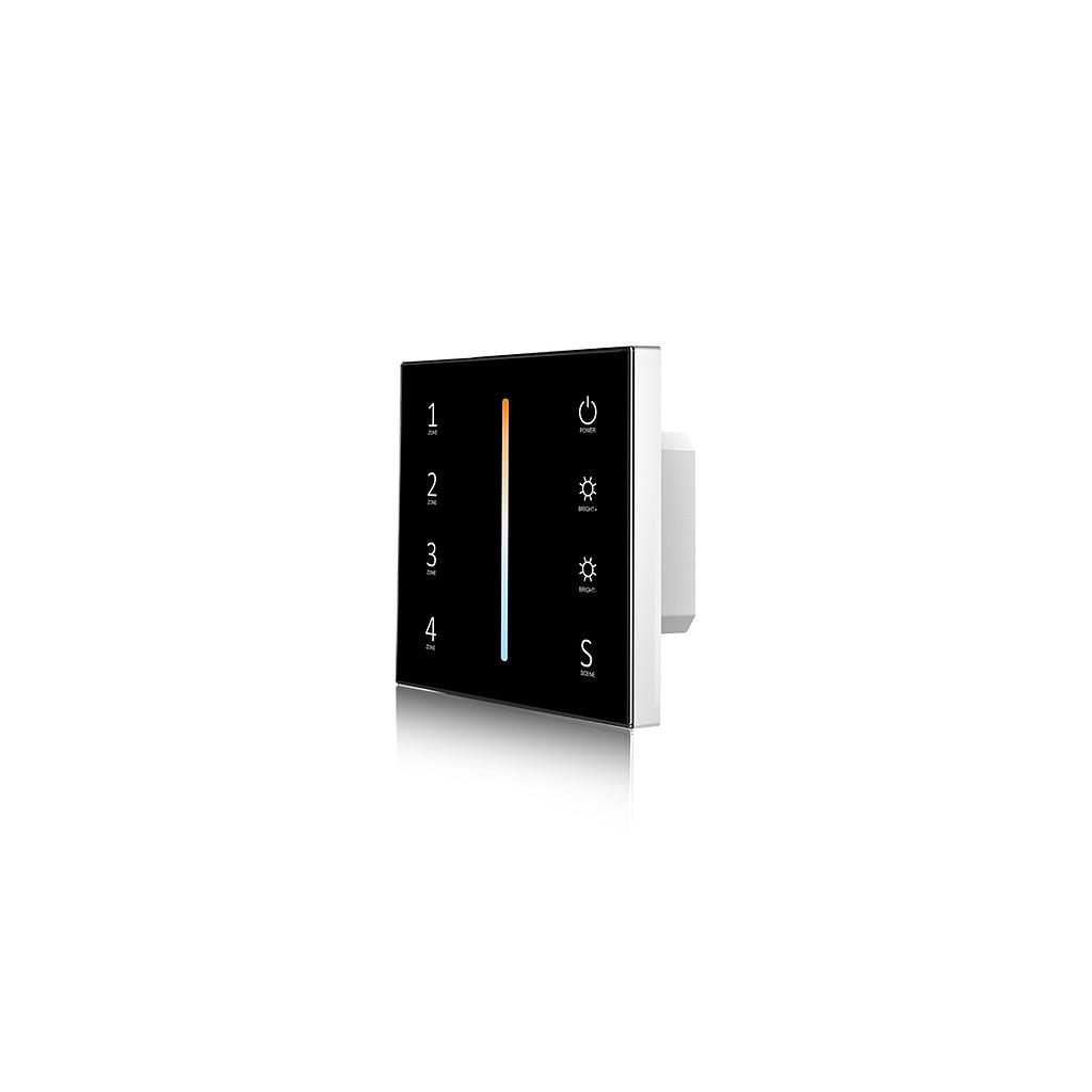 T12-1 AC85-265V RF2.4G 4 Zones Color Temperatrure Touch Panel Controller for LED lamp