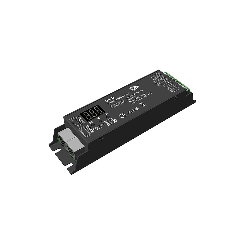 D4-E DC12-36V 4 Channel PWM Constant Voltage DMX Decoder