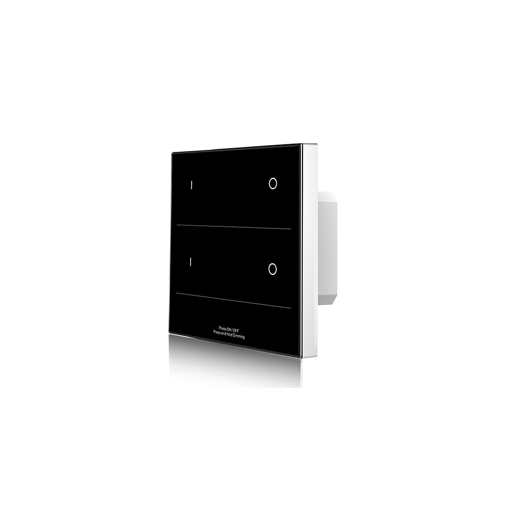 T16-2 AC85-265V 2.4G 2 Zones Single Color Dimming Touch Panel Controller for LED Lamp