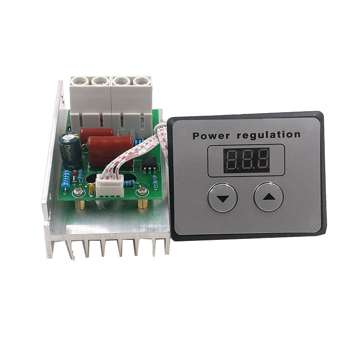 AC220V 10000W High Power SCR Electric Voltage Regulator Dimming Dimmers Motor Fan Speed Controller Thermostat with Digital Panel