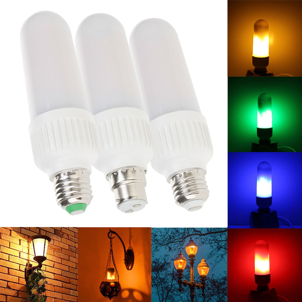 5W E27 E26 B22 2835 SMD LED Corn Bulb Lamp AC85V-265V Flicker Decorative Light