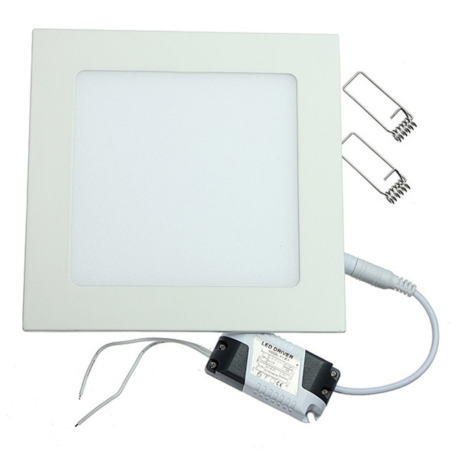 6W 12W 18W 24W AC85-265V LED Square Panel Light