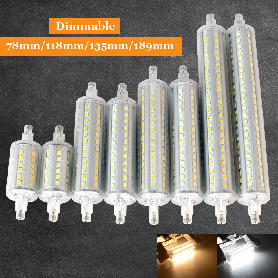 10W 15W 18W 20W R7S 2835 SMD LED Corn Bulb Lamp AC110V/220V LED Ceramic Floodlight